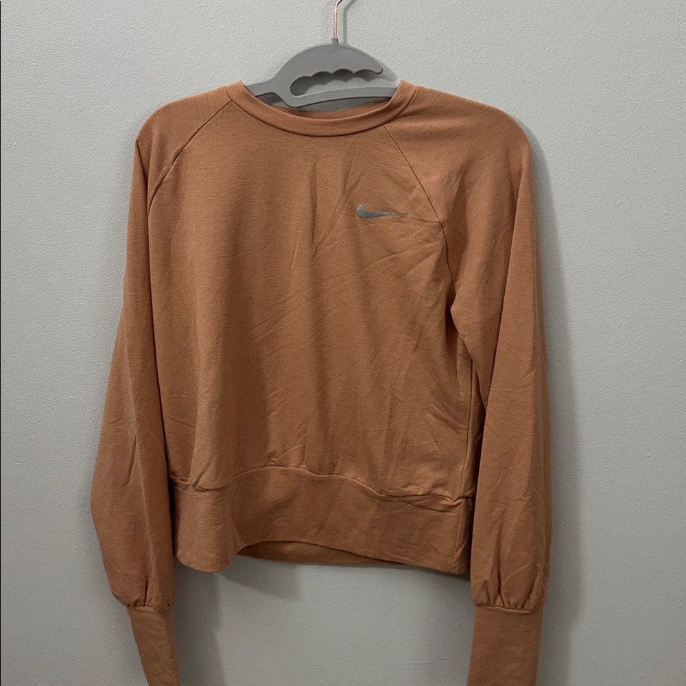 Nike Running Light Orange Long Sleeve Shirt